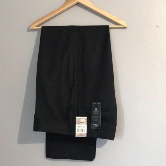 Haggar Mens Two Piece Black Suit Set - Jacket & Pants NWT C1 - Picture 10 of 12